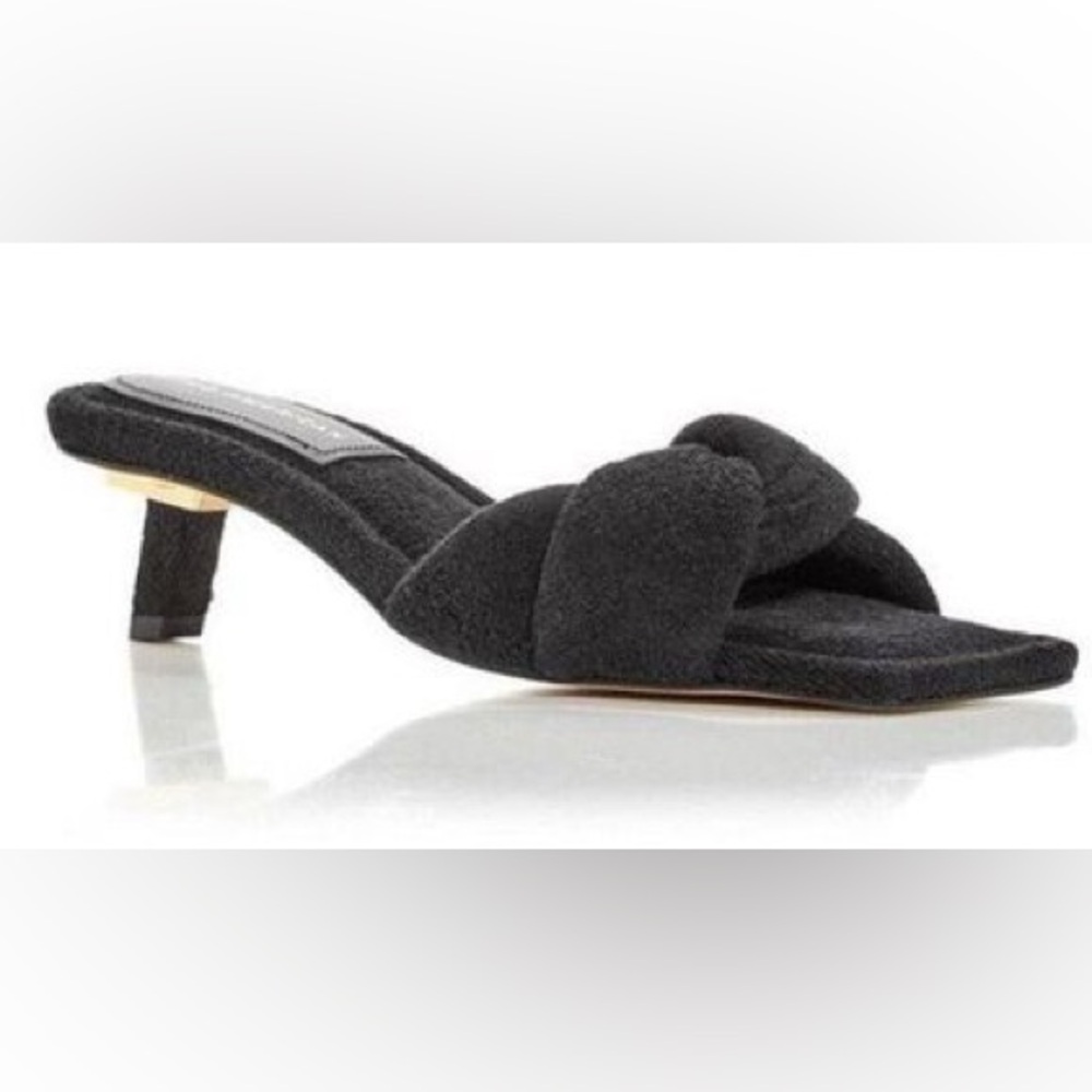 Good American terry mule sandals